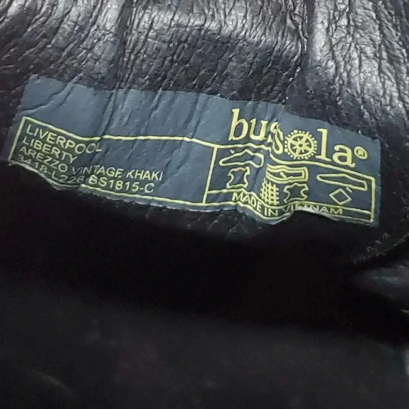 Bussola Liverpool Libby Oxford Shoes Khaki Womens Size 36 US 5.5 Slip On Loafers - Picture 11 of 11